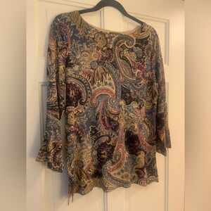 Ralph Lauren Paisley Print Women's Top - silk sweater Multicolor